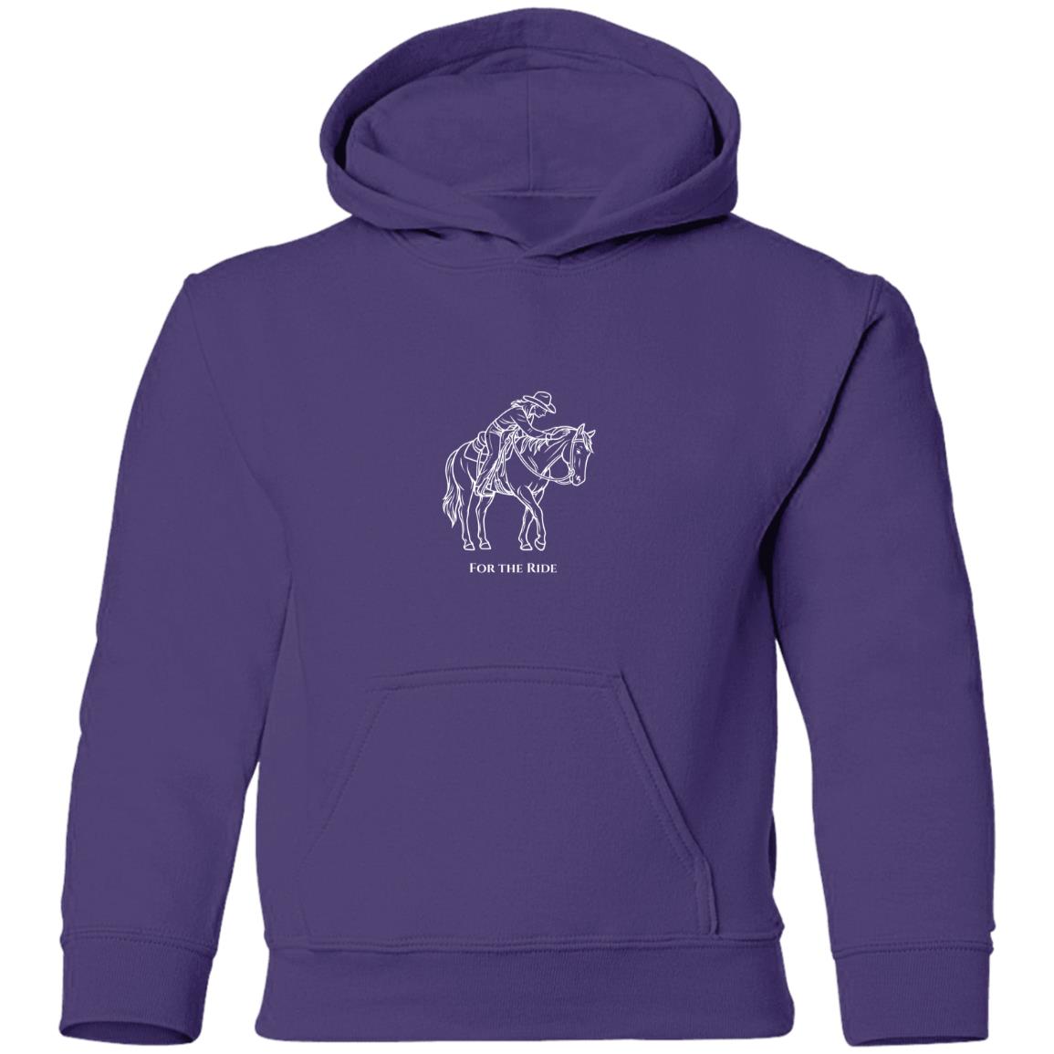 youth hoodie horse graphic female For the ride