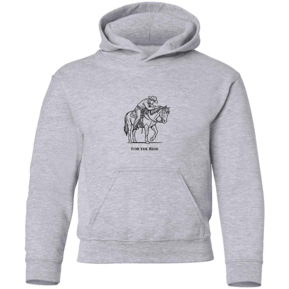 youth hoodie horse graphic male For the ride