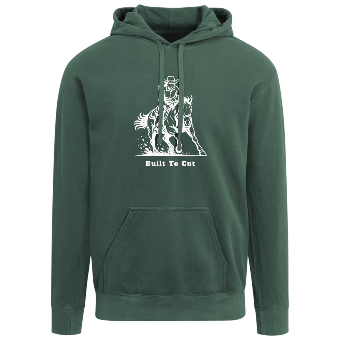 Built To Cut Female Graphic White 1567 Comfort Colors Garment-Dyed Adult Hoodie