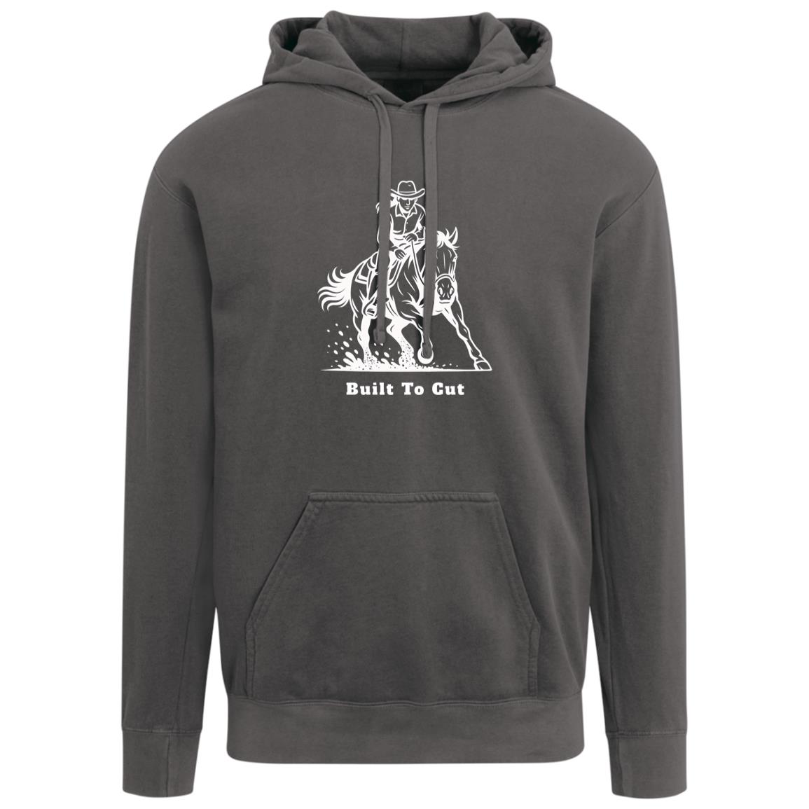 Built To Cut Female Graphic White 1567 Comfort Colors Garment-Dyed Adult Hoodie