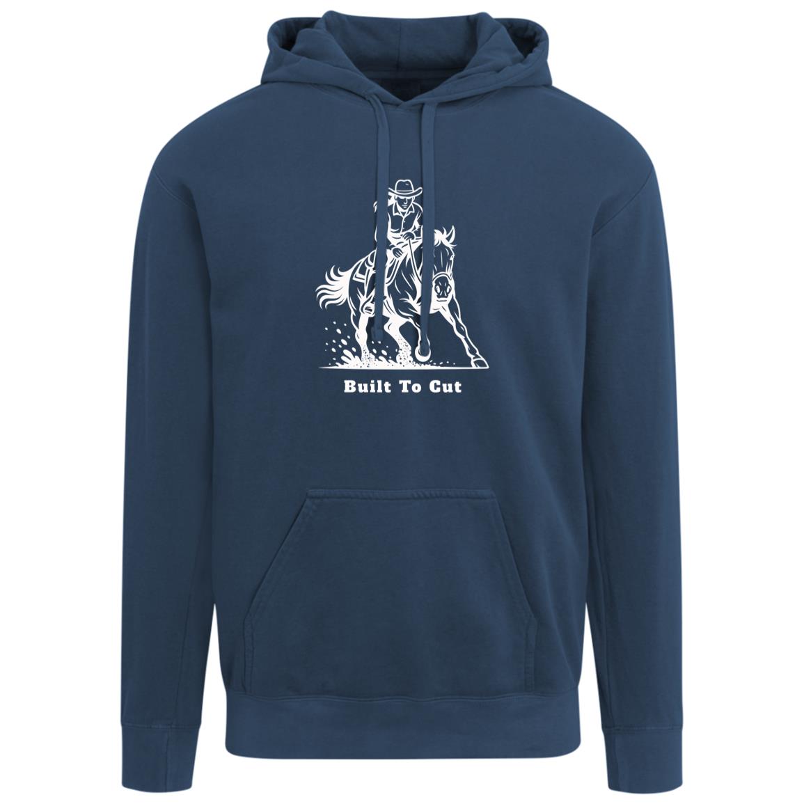 Built To Cut Female Graphic White 1567 Comfort Colors Garment-Dyed Adult Hoodie