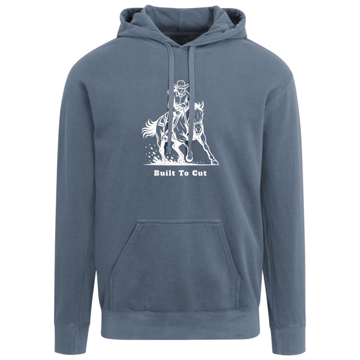 Built To Cut Female Graphic White 1567 Comfort Colors Garment-Dyed Adult Hoodie