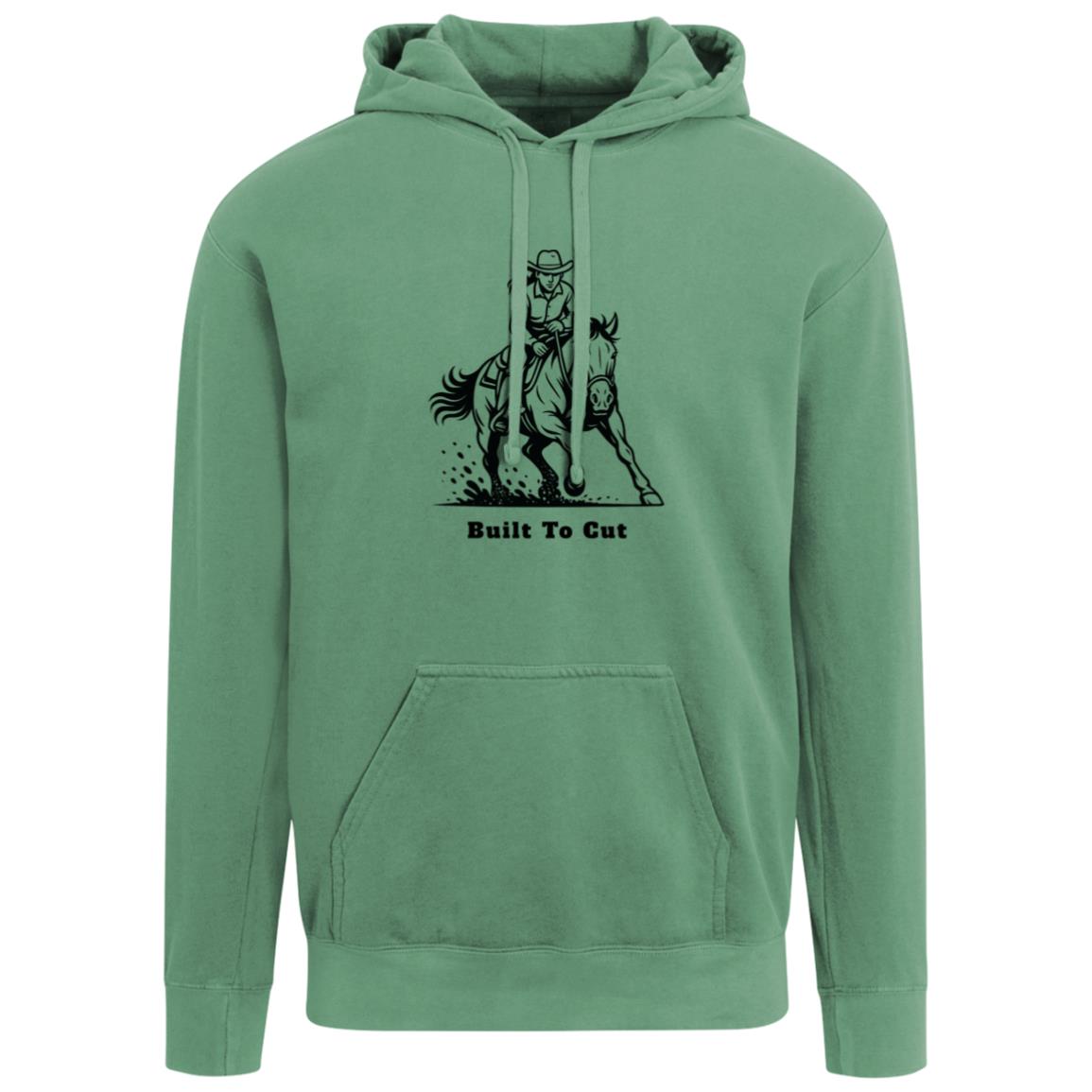 Built To Cut Female Graphic Black 1567 Comfort Colors Garment-Dyed Adult Hoodie