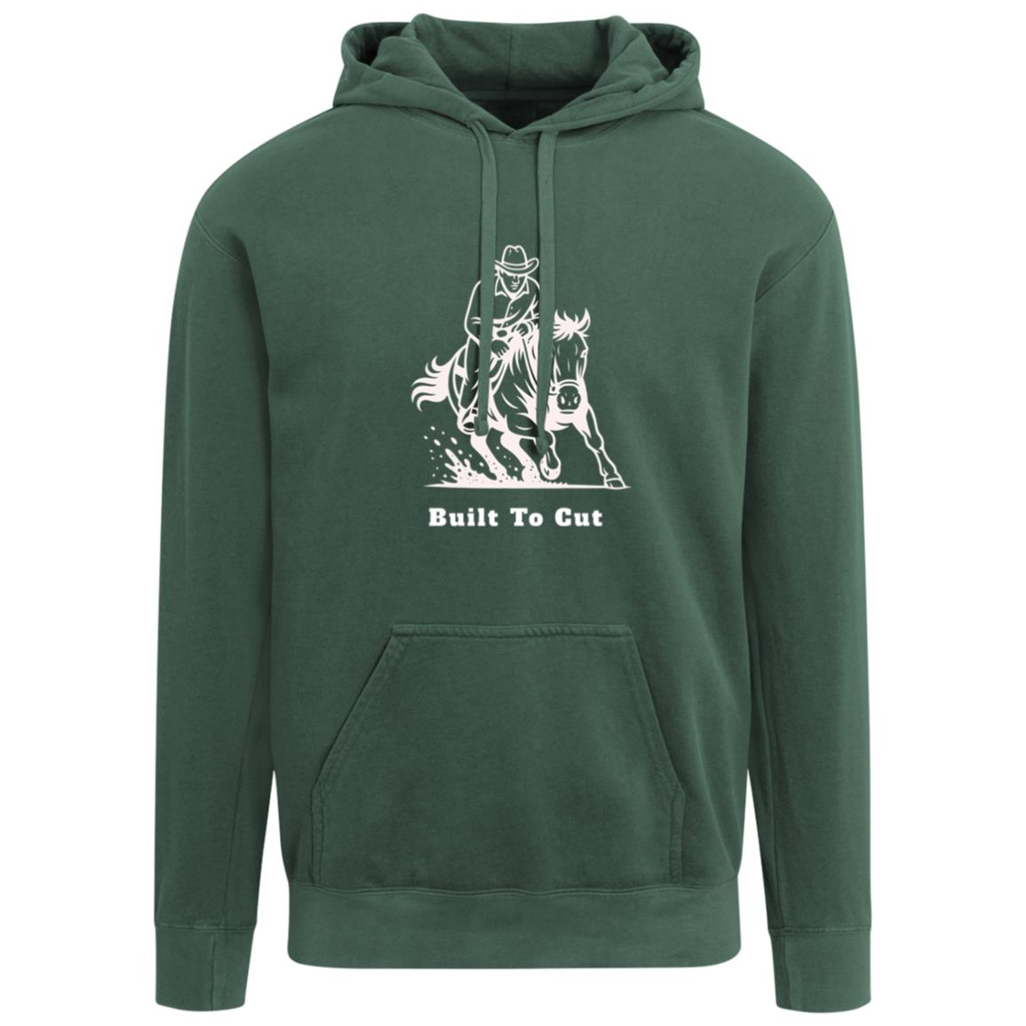 Built To Cut Male Graphic White 1567 Comfort Colors Garment-Dyed Adult Hoodie