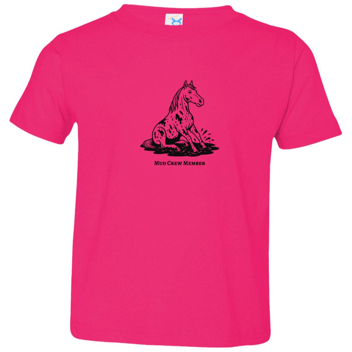 Mud Crew Member Horse Graphic Black 3321 Toddler Jersey T-Shirt