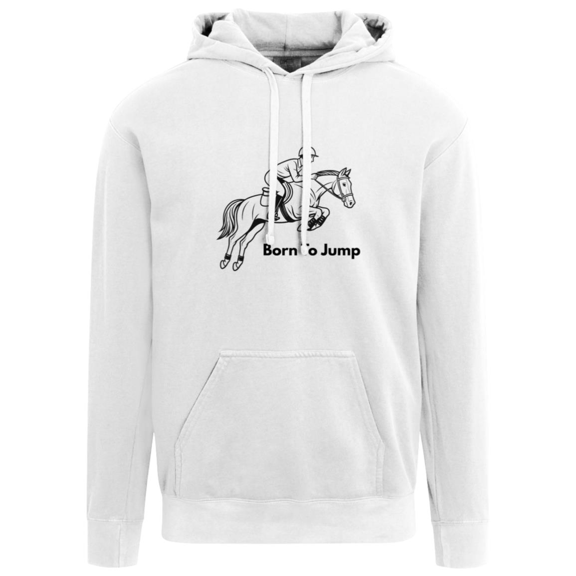 Born To Jump Male Graphic Black 1567 Comfort Colors Garment-Dyed Adult Hoodie