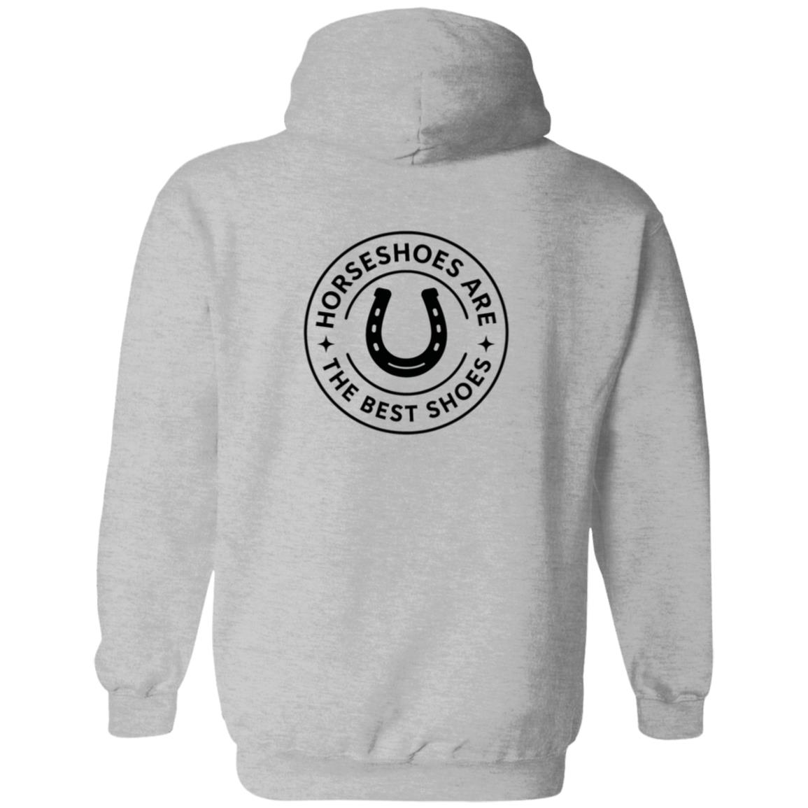 Horseshoes Are The Best Shoes Graphic Black G186 Gildan Zip Up Hooded Sweatshirt