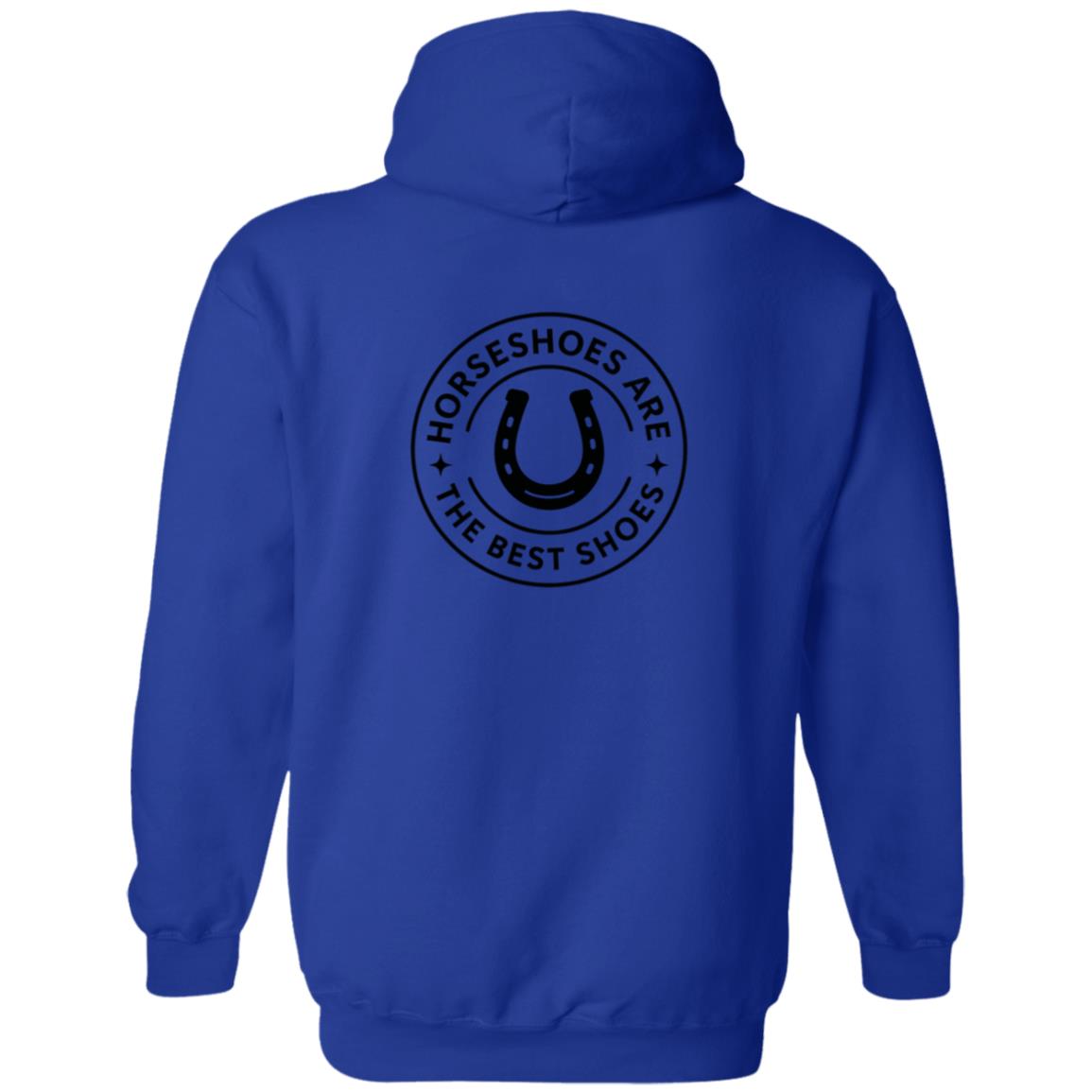 Horseshoes Are The Best Shoes Graphic Black G186 Gildan Zip Up Hooded Sweatshirt