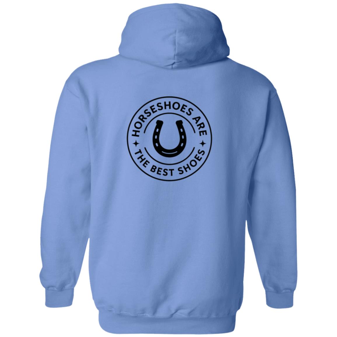 Horseshoes Are The Best Shoes Graphic Black G186 Gildan Zip Up Hooded Sweatshirt