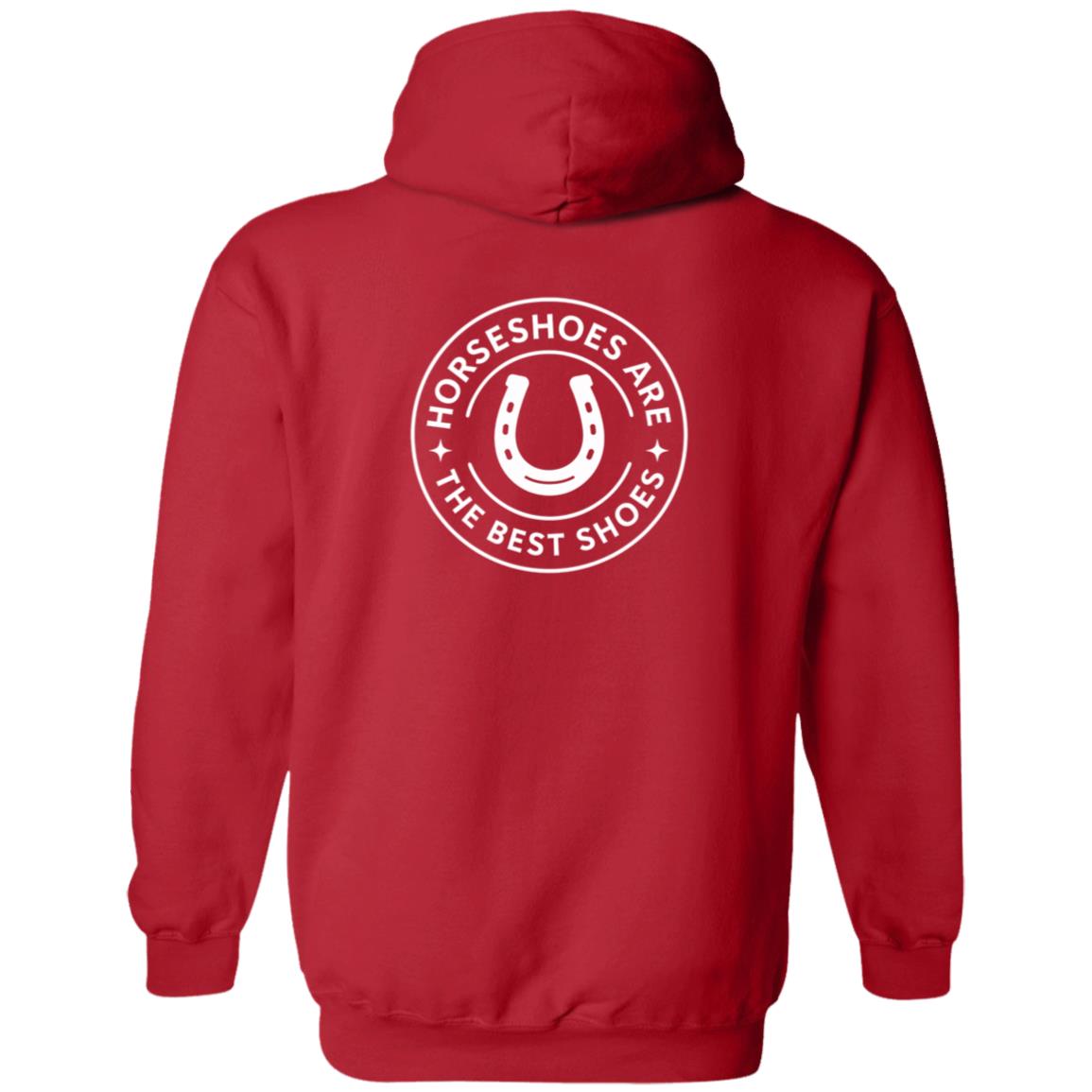 Horseshoes Are The Best Shoes Graphic White G186 Gildan Zip Up Hooded Sweatshirt