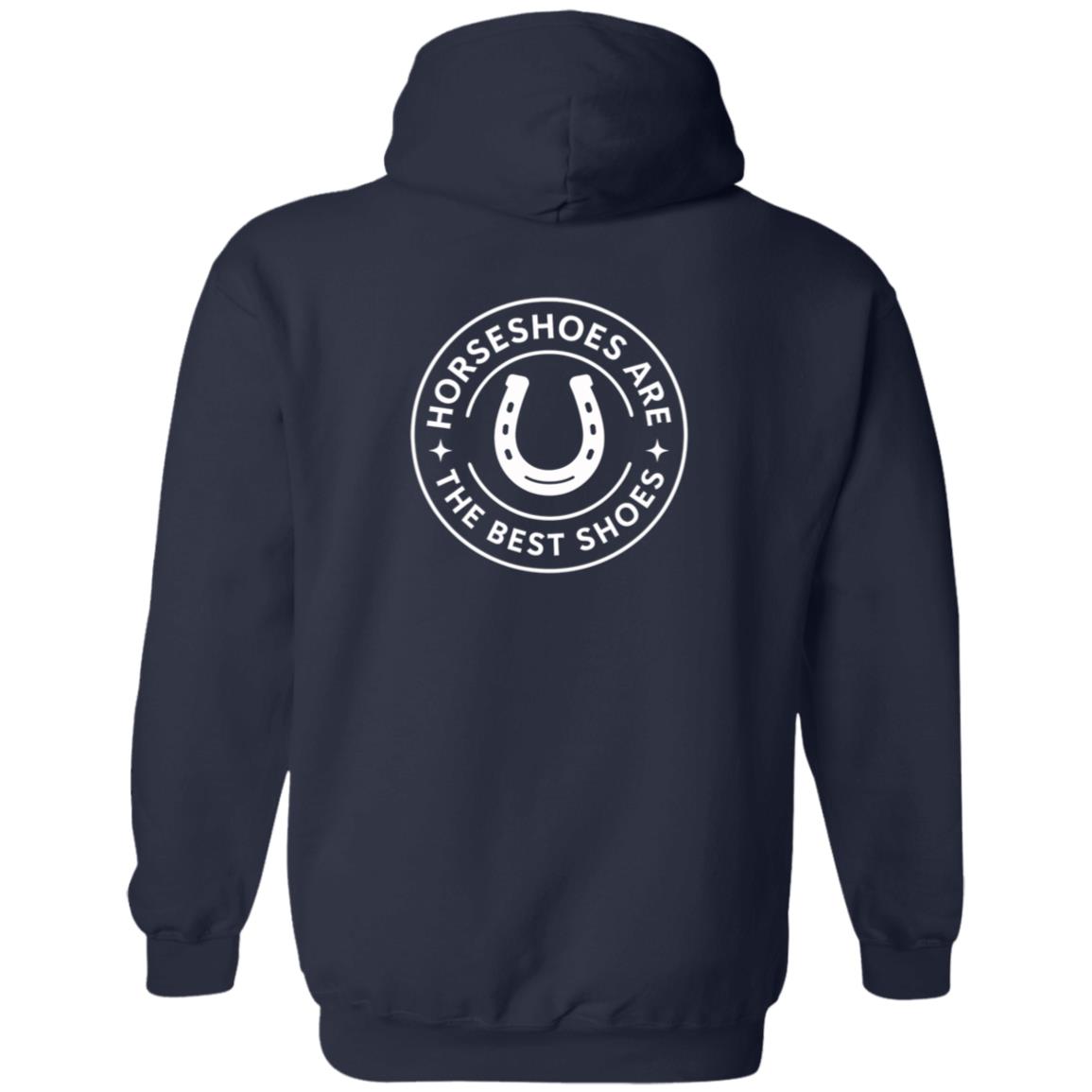 Horseshoes Are The Best Shoes Graphic White G186 Gildan Zip Up Hooded Sweatshirt