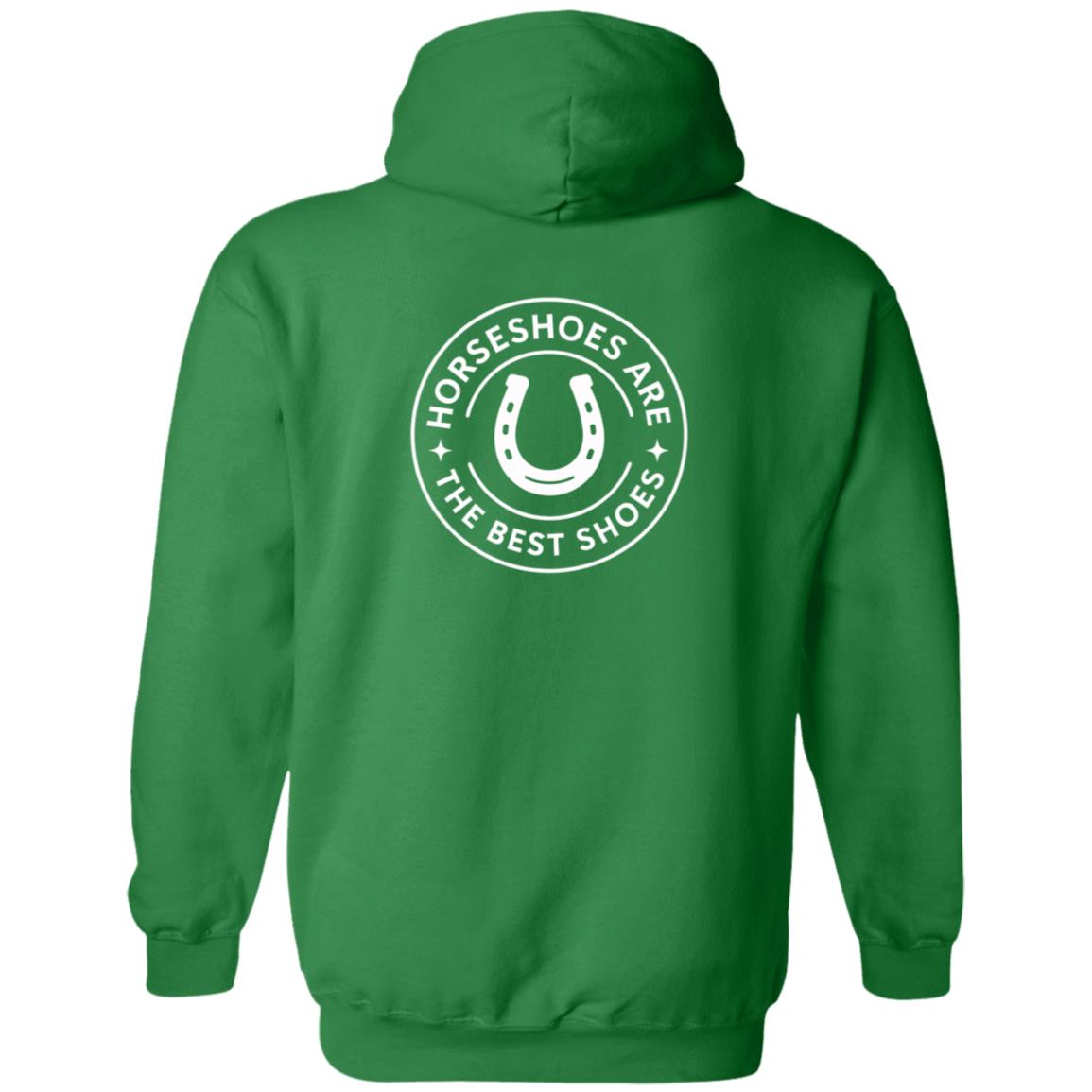 Horseshoes Are The Best Shoes Graphic White G186 Gildan Zip Up Hooded Sweatshirt